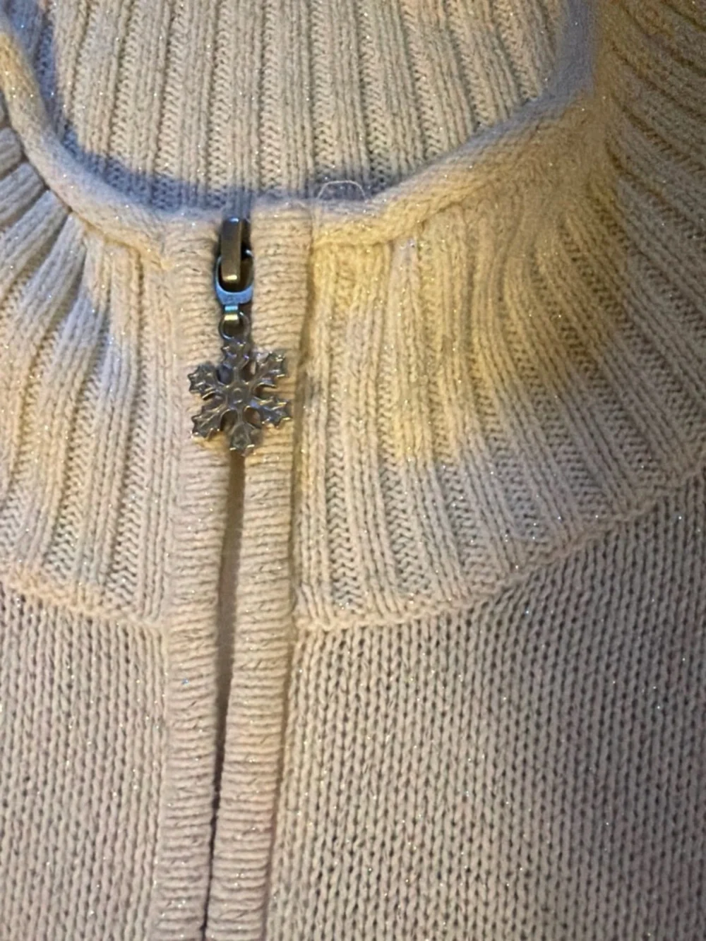 CJ Banks Cream Pullover with Brown Moose and Tree Accents - Picture 6 of 6
